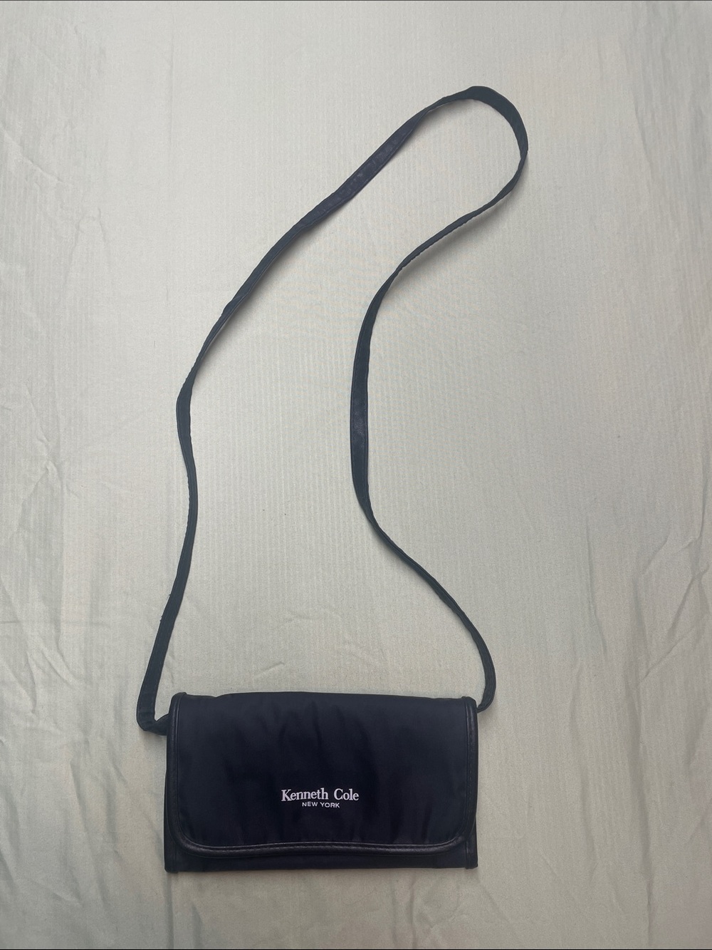 Kenneth Cole Black Slim Crossbody Organizer